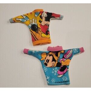 1980s Barbie Disney Mickey & Pals Shillman Barbie Clothes Bowling Ice Skating